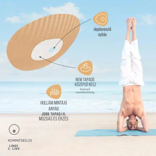 CGM fedőtapasz CGM patch (extra védelem+tapadás) 2 db testszínű