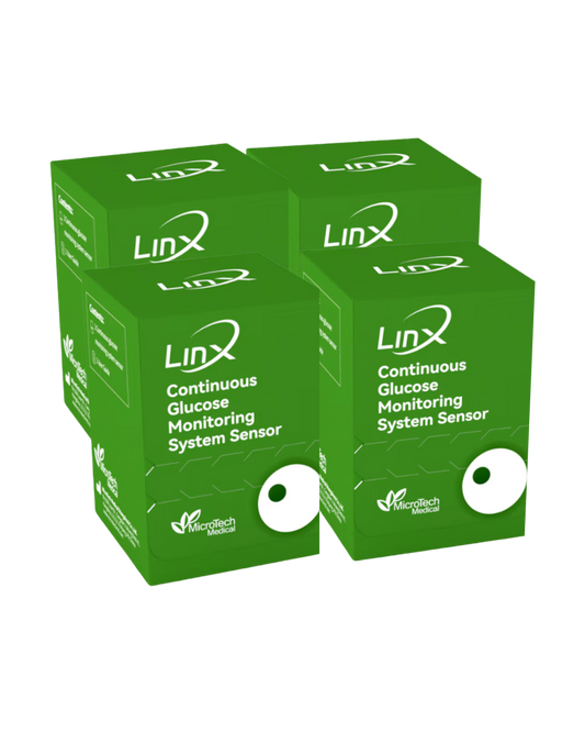 GluX glükóz monitorozó CGM szenzor 2 hónapos csomag (4db)