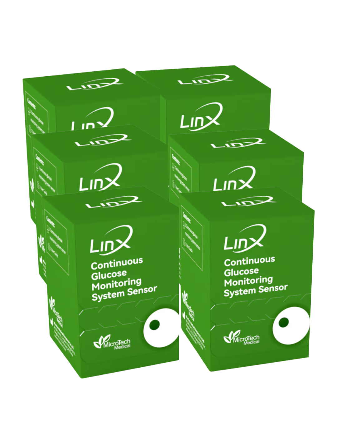 GluX glükóz monitorozó CGM szenzor 3 hónapos csomag (6db)