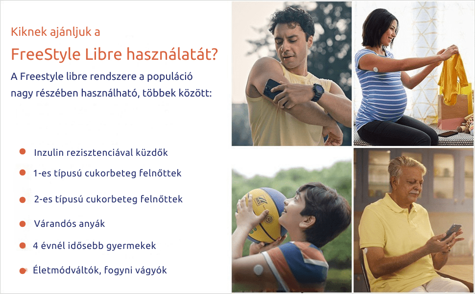 Abott Freestyle Libre 1 vércukormérő szenzor 14 nap folyamatos méréssel - GluX