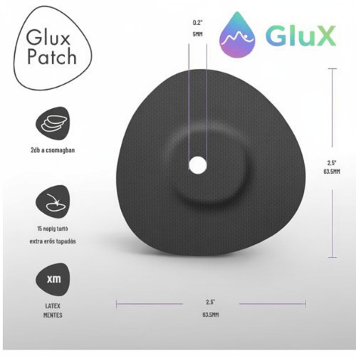 CGM fedőtapasz CGM patch (extra védelem+tapadás) 2 db fekete - GluX