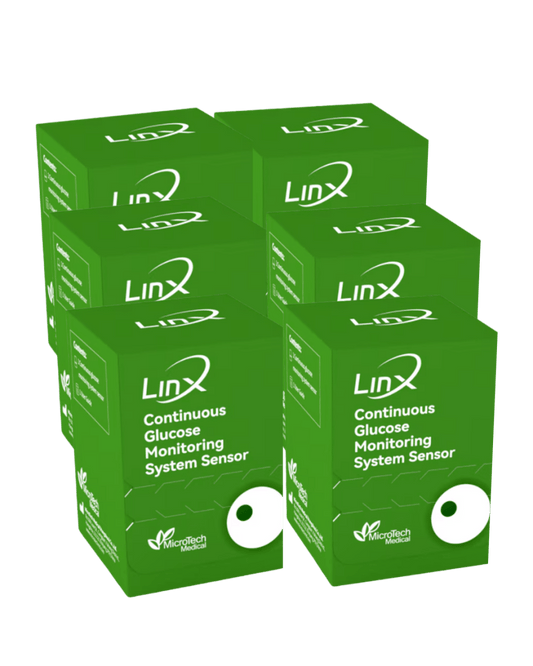 GluX glükóz monitorozó CGM szenzor 3 hónapos csomag (6db) - GluX