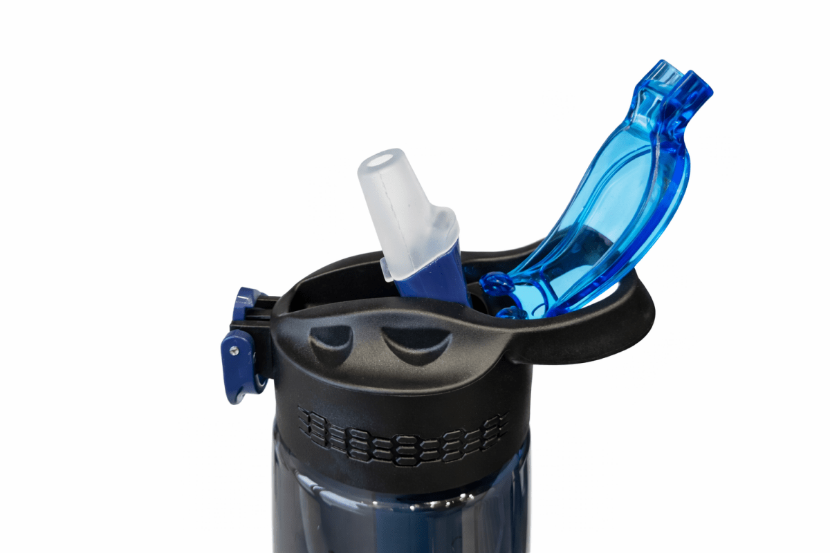 GluX Szűrős sport kulacs szívószállal – tiszta ivóvíz bárhol - GluX
