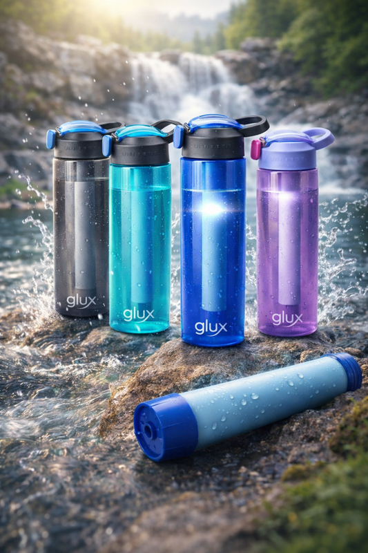 GluX Szűrős sport kulacs – tiszta ivóvíz bárhol - GluX