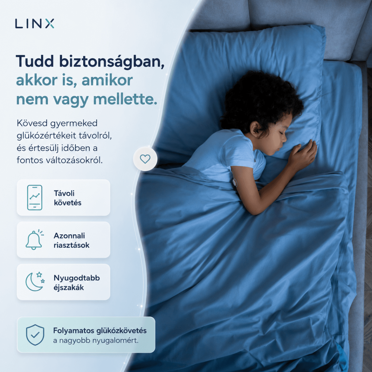 [locale:hu] LinX CGM – távoli követés gyermekekhez (HU)