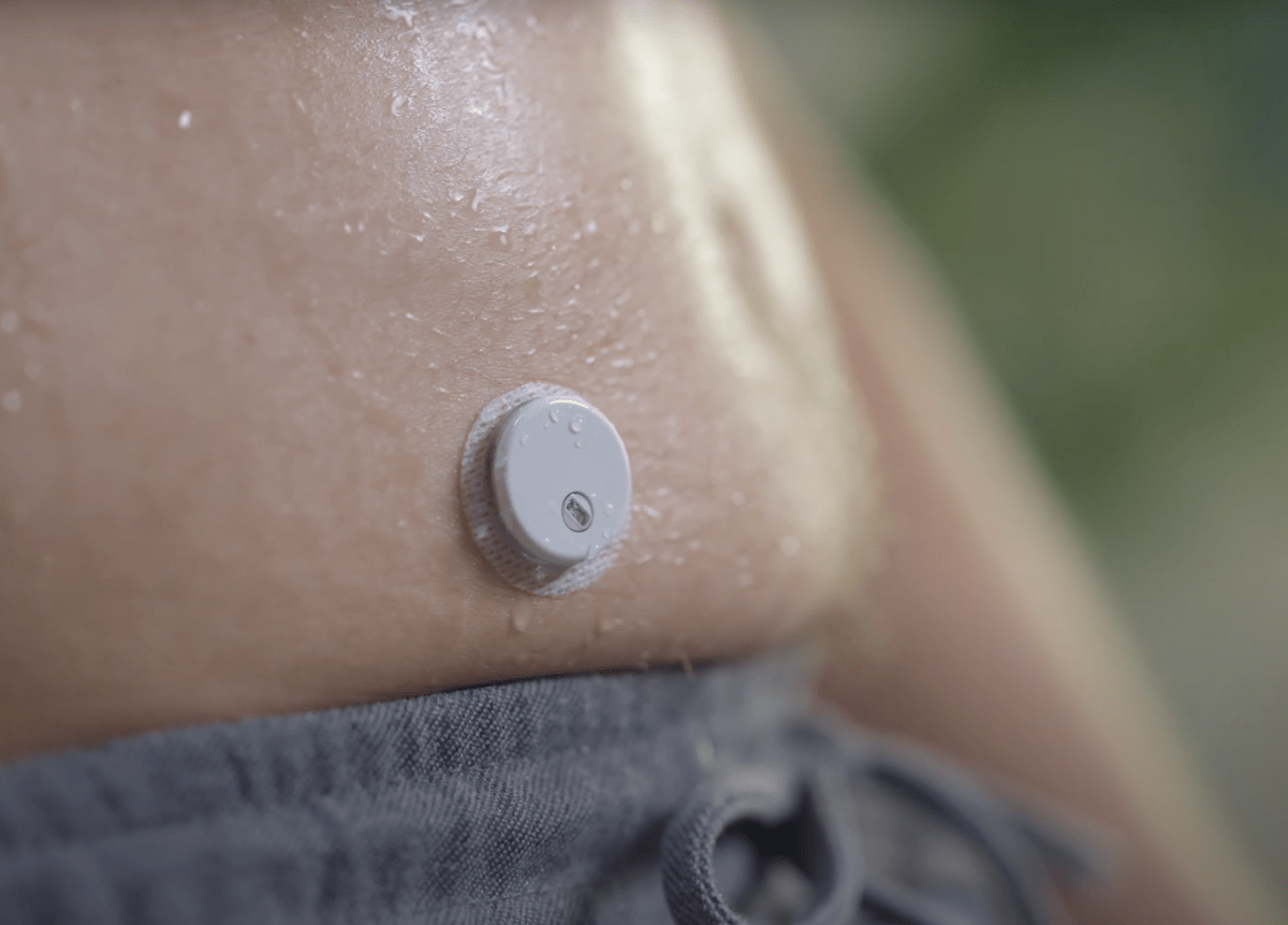 LinX CGM szenzor a bőrön – vízálló viselet